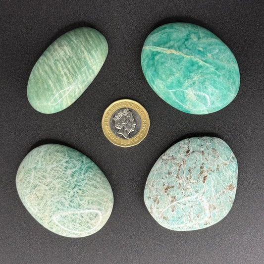 Amazonite Palm Stones - XXSmall (36-51g)