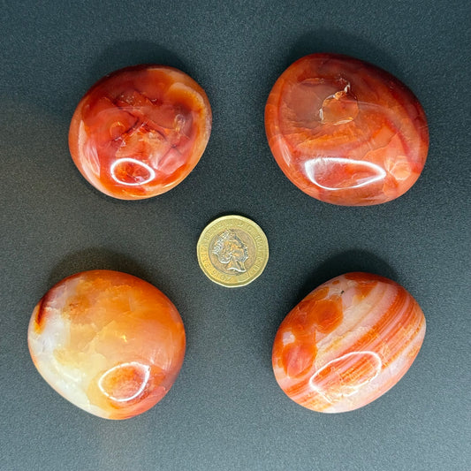 Carnelian Palm Stone - XSmall (66-84g)