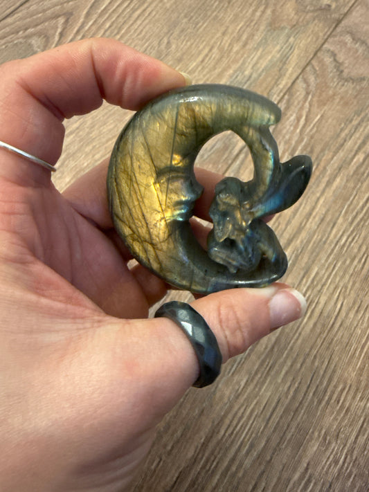 Labradorite Fairy Moon