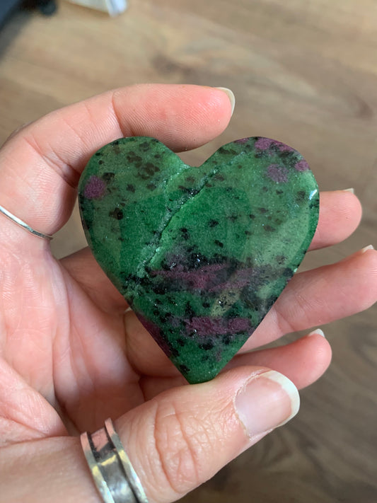 Ruby Zoisite Heart 78g