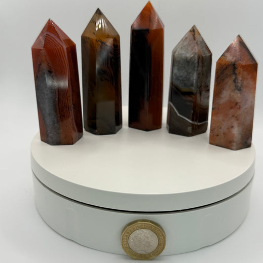 Sardonyx Agate Small Tower - XSmall (74–89g)