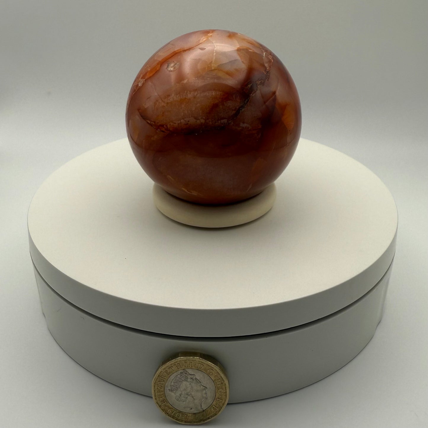 Carnelian Sphere - Medium (365G)