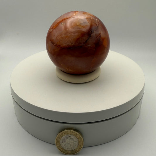 Carnelian Sphere - Medium (365G)