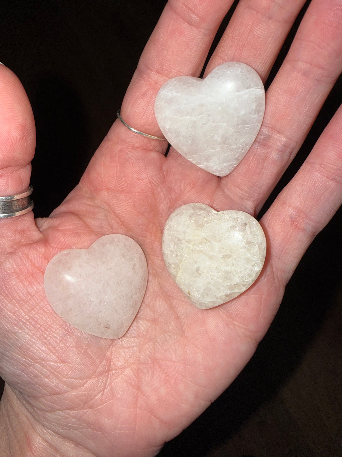 Small Crystal Hearts 9-14g