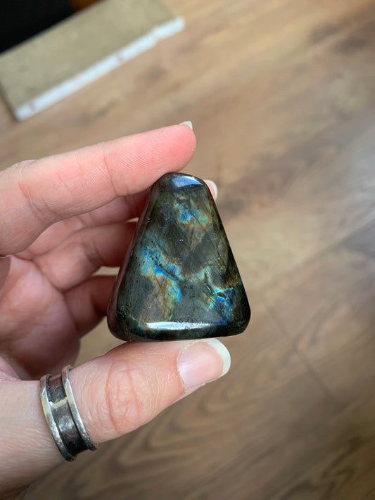 Labradorite Trangular Shaped Piece 50g