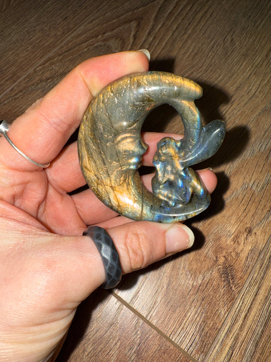 Labradorite Fairy Moon