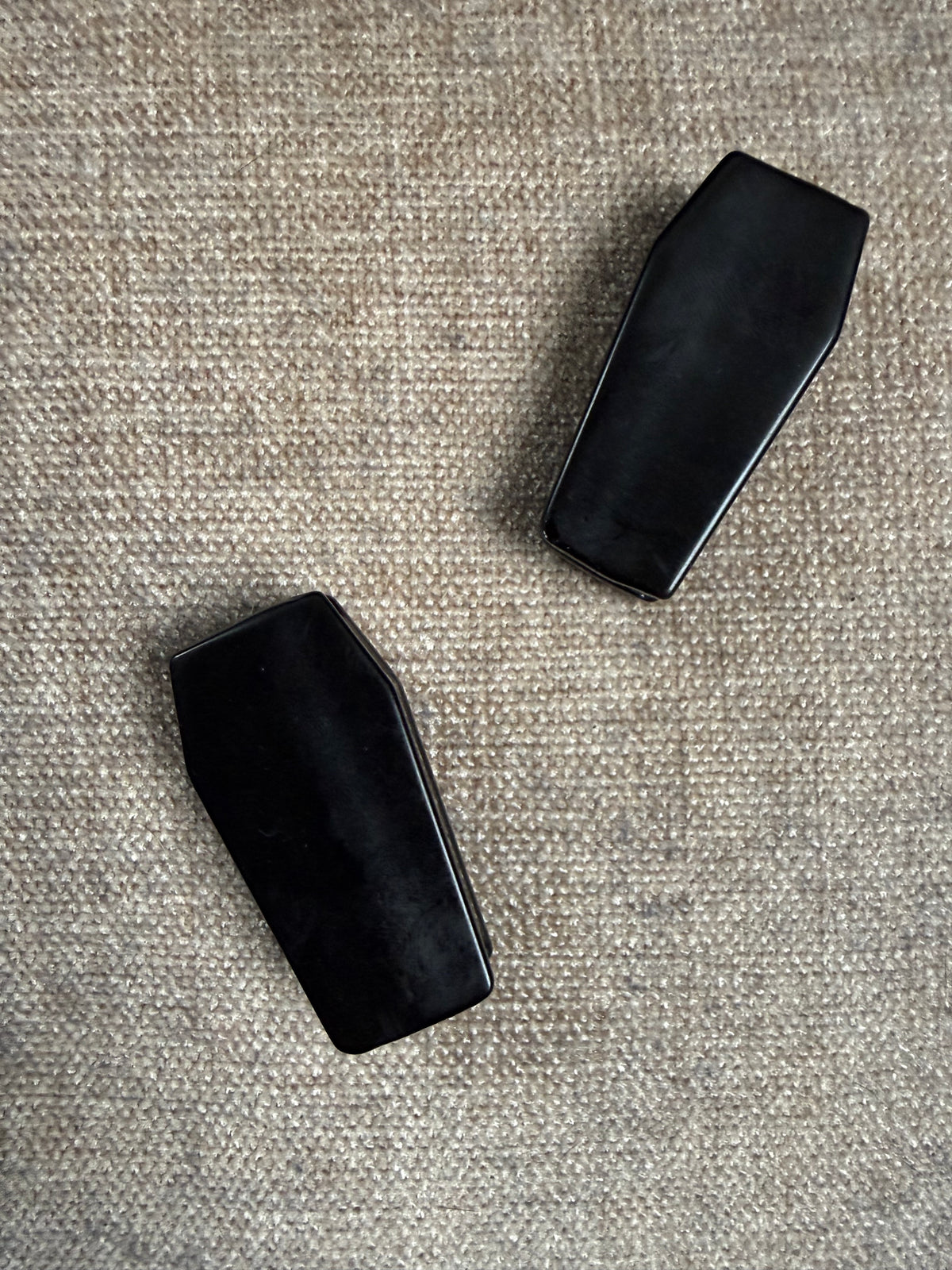 Obsidian Coffin Crystal Carving 28-34g