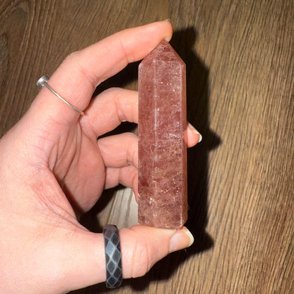 Strawberry Quartz Towers – XSmall (48-60g)