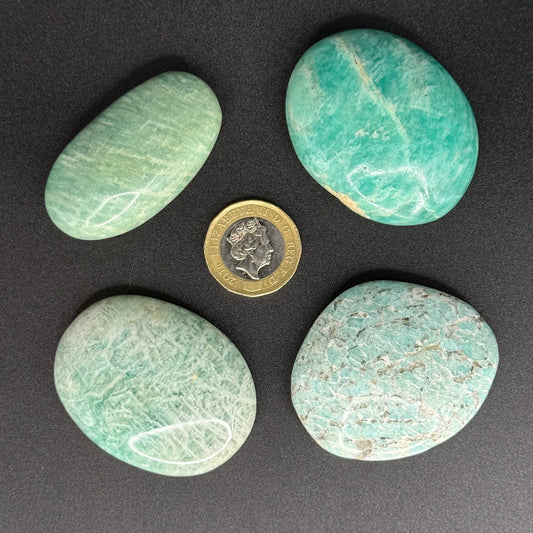 Amazonite Palm Stones - XXSmall (36-51g)