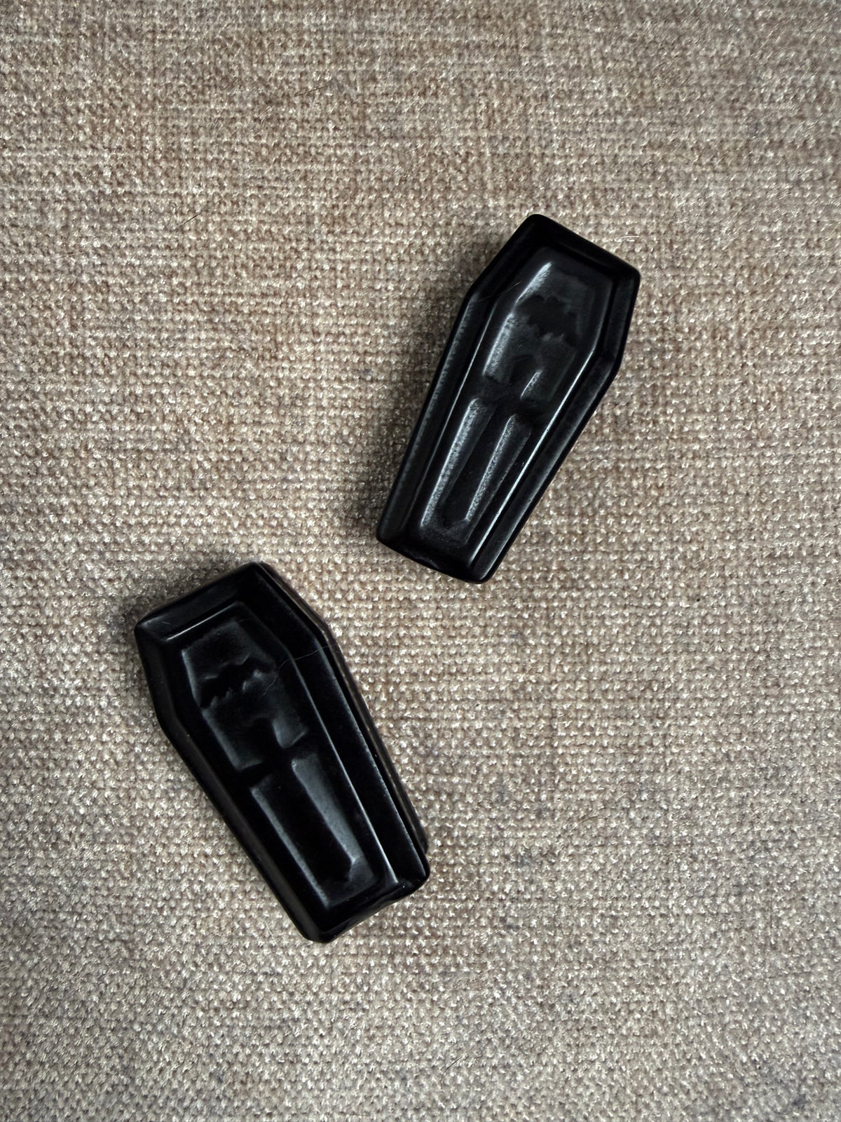 Obsidian Coffin Crystal Carving 28-34g