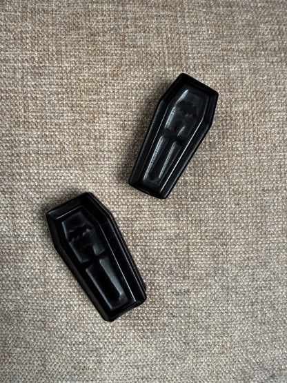 Obsidian Coffin Crystal Carving 28-34g