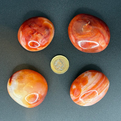 Carnelian Palm Stone - XSmall (66-84g)