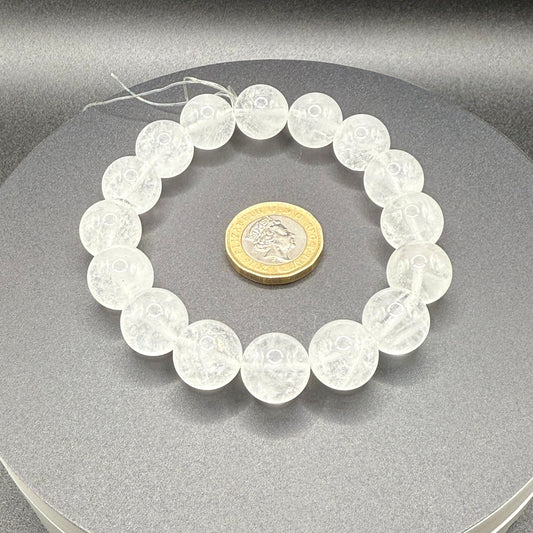 Clear Quartz Bracelet – Large Beads