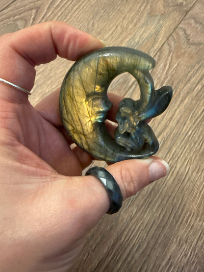Labradorite Fairy Moon