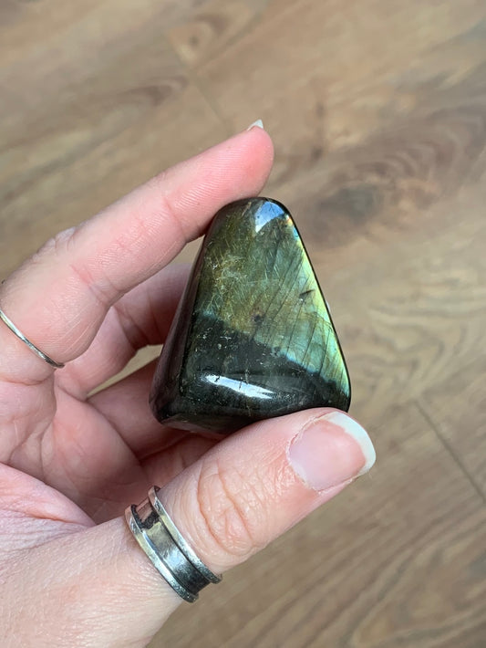 Labradorite Trangular Shaped Piece 50g