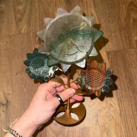Fluorite Sunflower (Imperfect Piece)