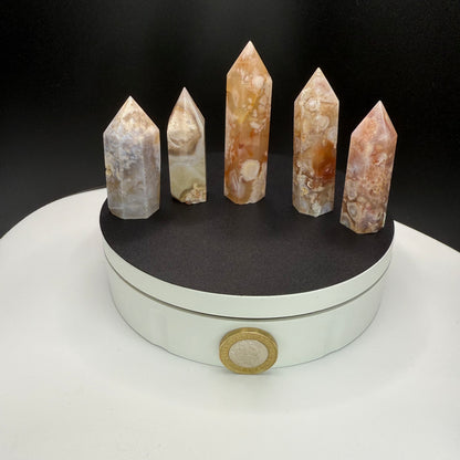 Flower Agate Towers - XXSmall (32–50g)
