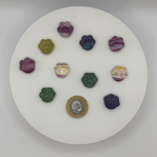 Mini Fluorite Cat Paws - XXSmall (3-5g)