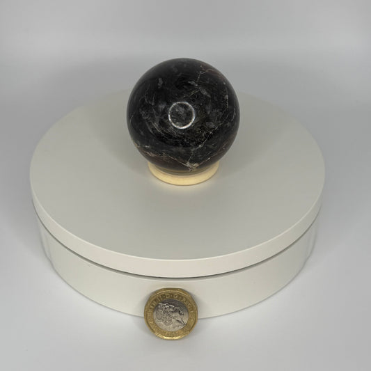 Garnet & Arfvedsonite sphere - Small (244g)