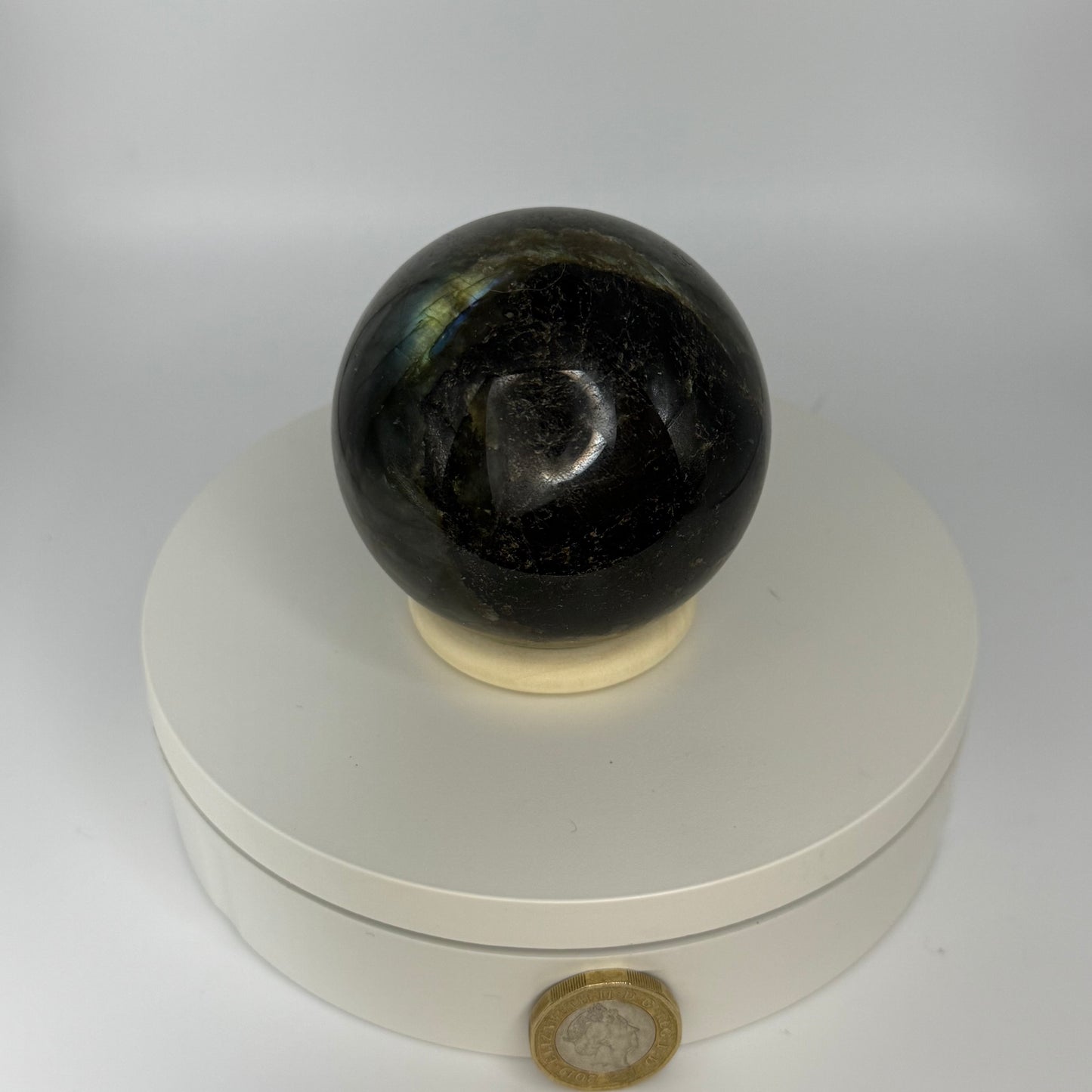 Labradorite Sphere - Medium (492G)