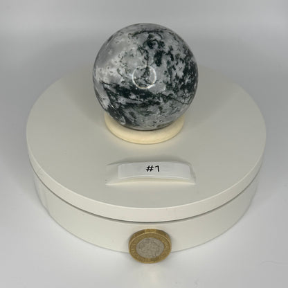 Moss Agate Sphere - Medium (293g)