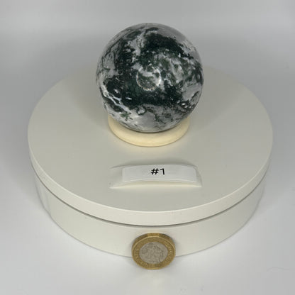 Moss Agate Sphere - Medium (293g)