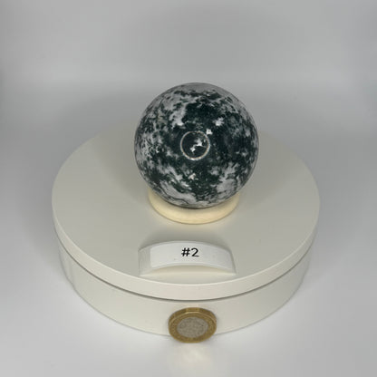 Moss Agate Sphere - Medium (293g)