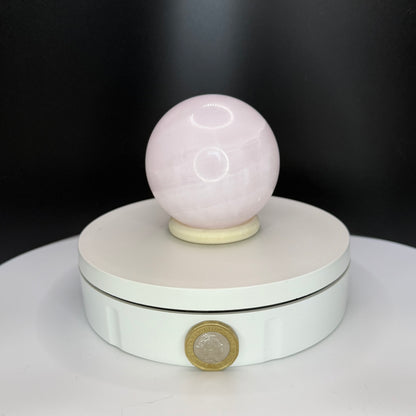 Pink Calcite Sphere - Medium (507g)