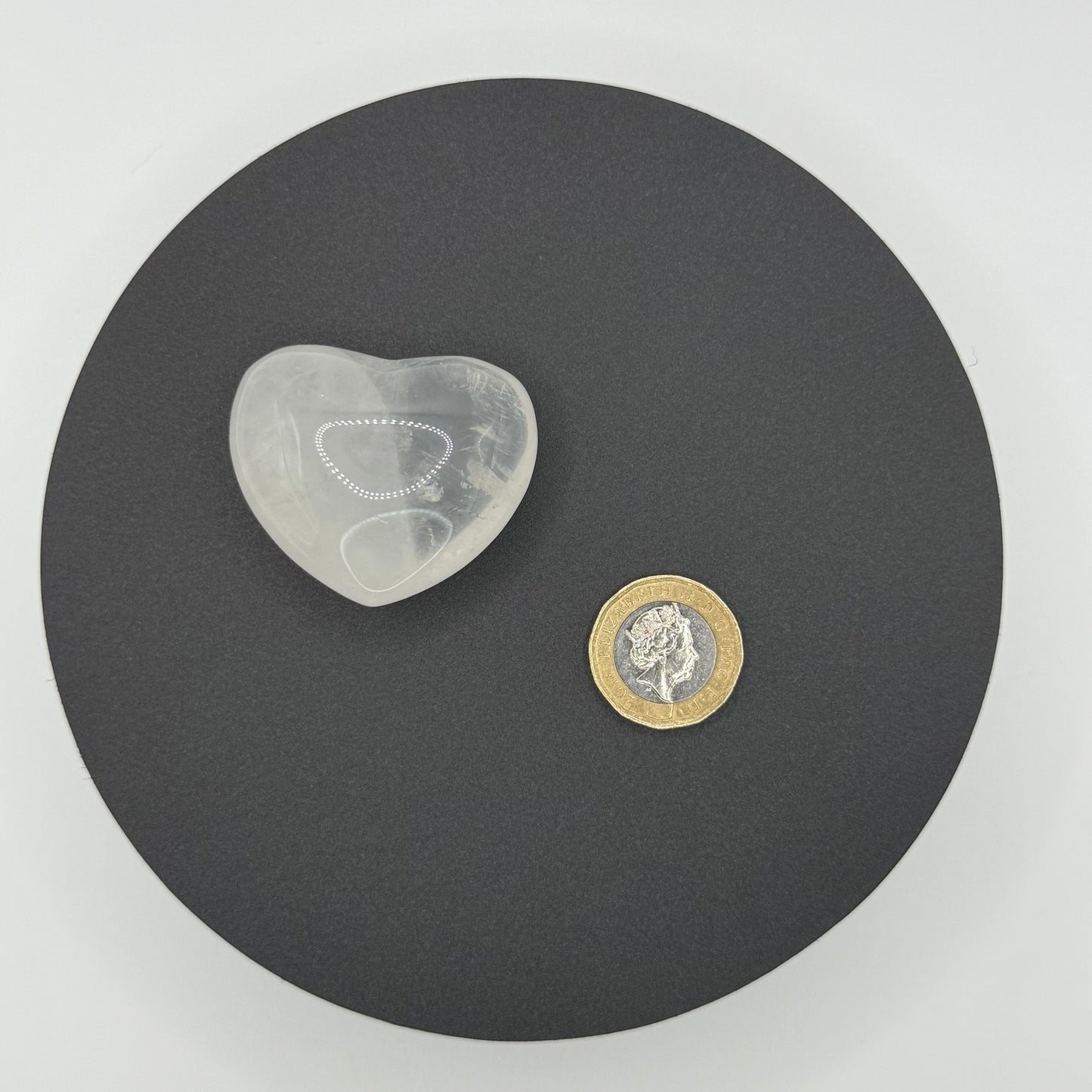 Clear Quartz Heart Carving - XXSmall (56g)