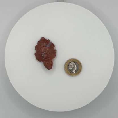 Red Jasper Turtle Carving - XXSmall (19g)