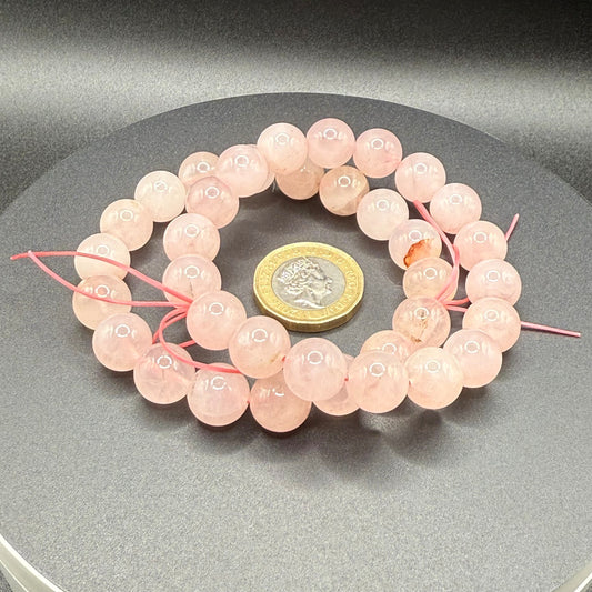 Rose Quartz Bracelet - Medium Beads