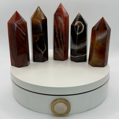 Sardonyx Agate Small Tower - XSmall (74–89g)