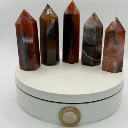 Sardonyx Agate Small Tower - XSmall (74–89g)