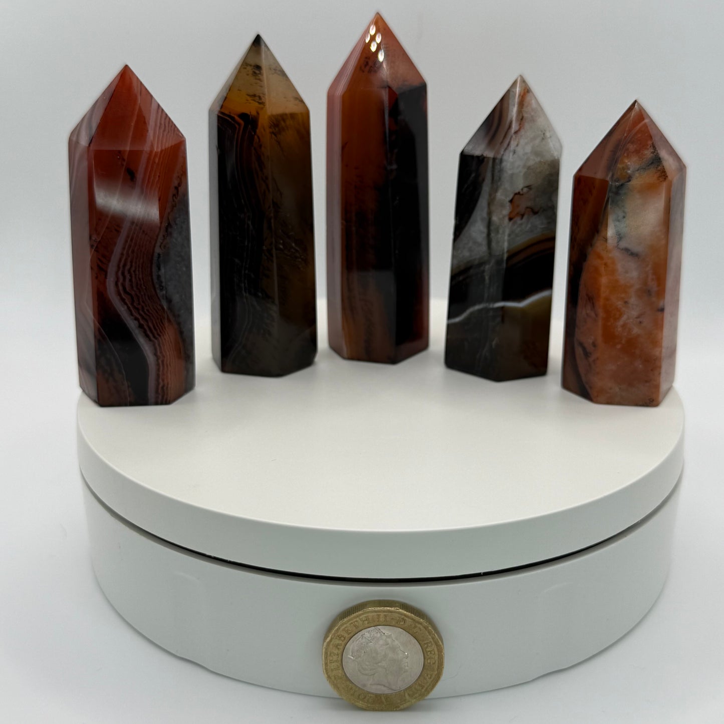 Sardonyx Agate Small Tower - XSmall (74–89g)
