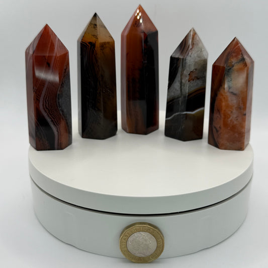 Sardonyx Agate Small Tower - XSmall (74–89g)