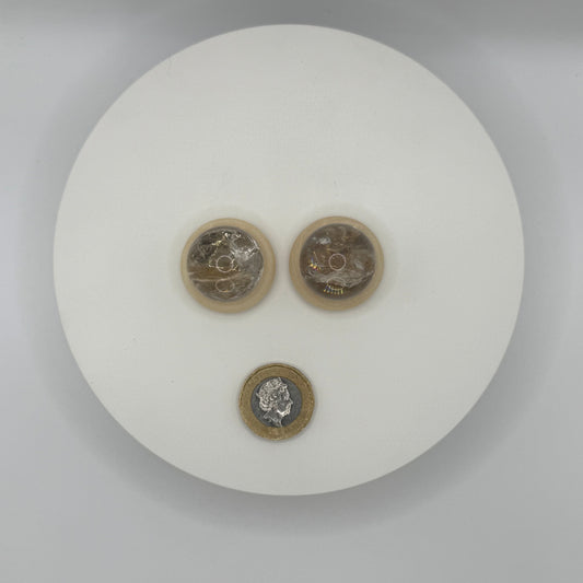 Mini Smokey Aura Quartz Sphere - XXSmall (17g)