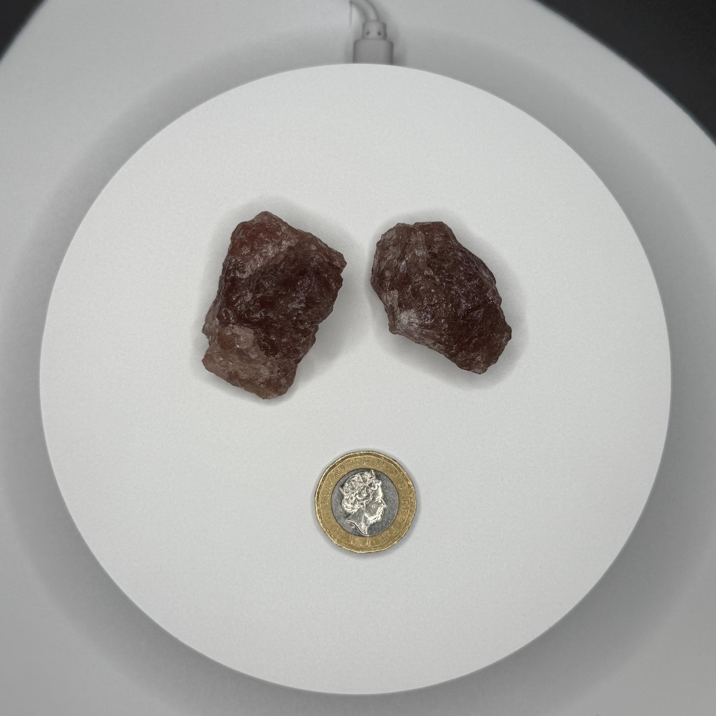 Strawberry Quartz Raw Pieces - XXSmall (22-27g)