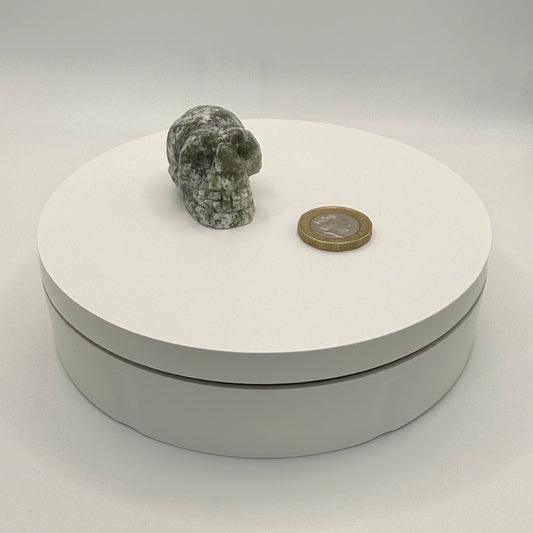 Tree Agate Skull Carving - XXSmall (47g)