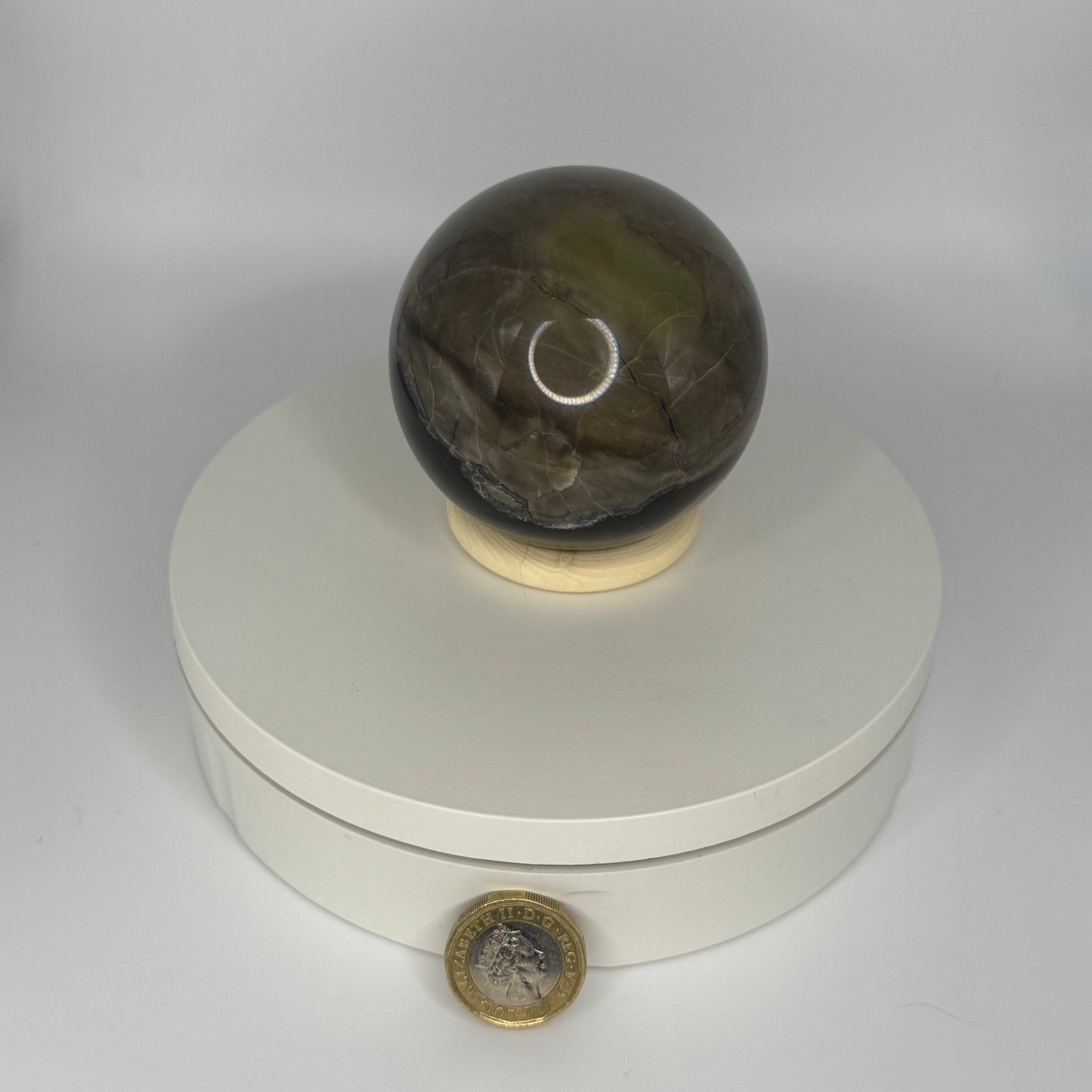 Volcano Agate Sphere - Medium (401g)