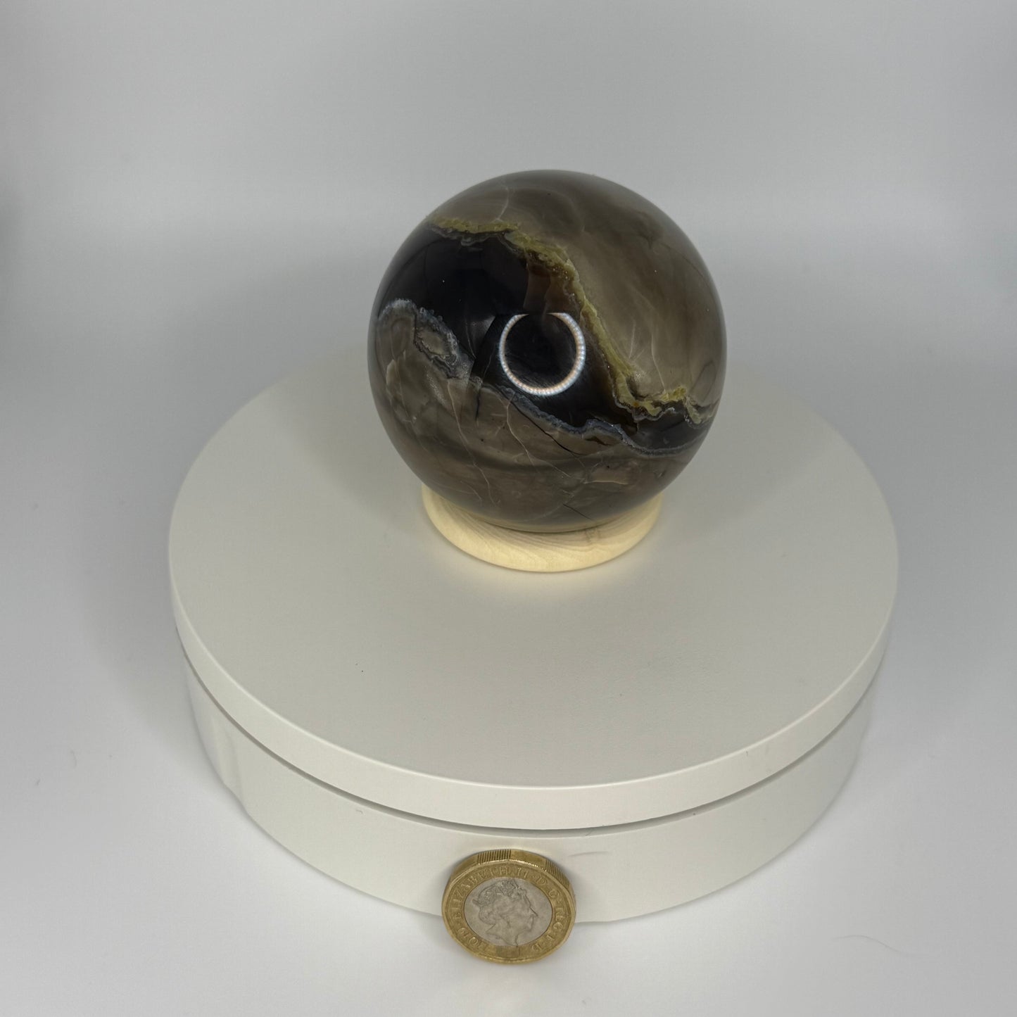 Volcano Agate Sphere - Medium (401g)