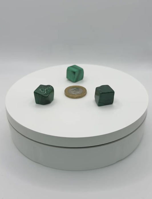 Malachite Mini Cubes - XXSmall (10-11g)