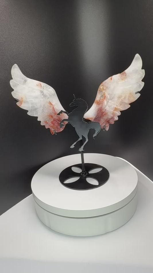 Fire Quartz Unicorn Wings