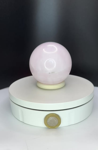 Pink Calcite Sphere - Medium (507g)