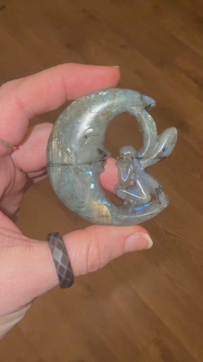 Labradorite Fairy Moon