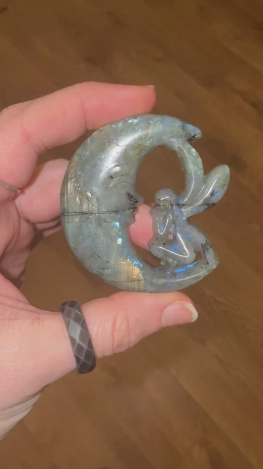 Labradorite Fairy Moon