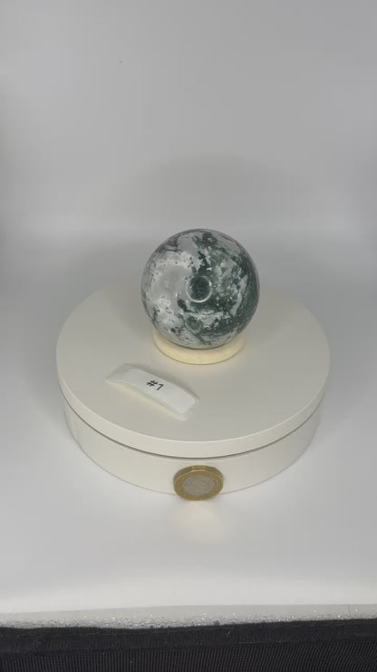 Moss Agate Sphere - Medium (293g)